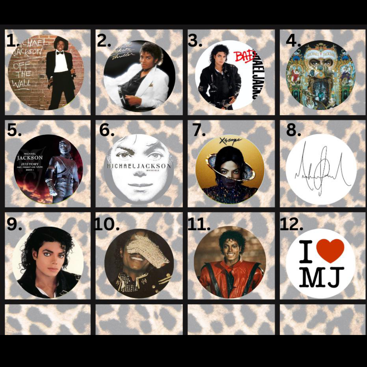 Michael Jackson pins, fridge magnets and bottle openers