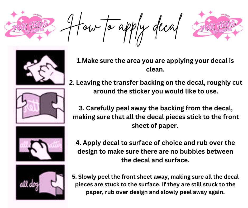 Ariana Grande Vinyl Sticker sheet