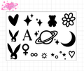 Ariana Grande Vinyl Sticker sheet