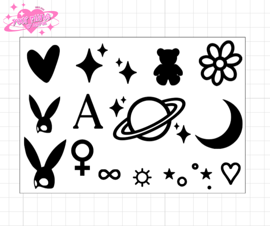 Ariana Grande Vinyl Sticker sheet